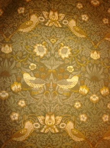 Closeup of William Morris skirt print